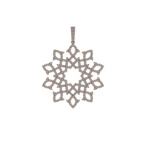 14k Rose Gold Beautiful Natural Pave Diamond Handmade Designer Pendant Jewelry