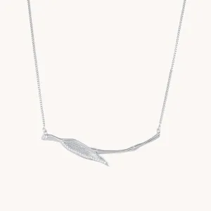 Bamboo Leaf Silver Necklace