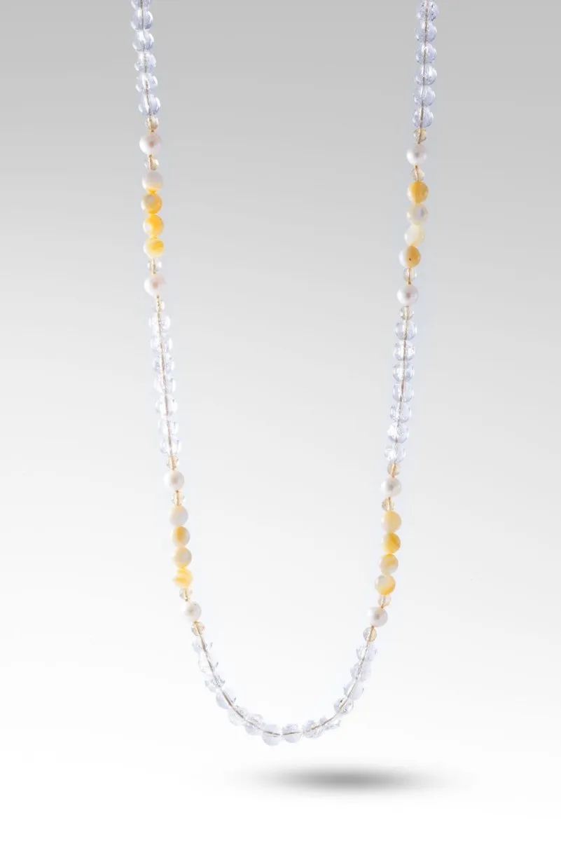 Beaded Golden South Sea Shell Necklace™ in Watermark