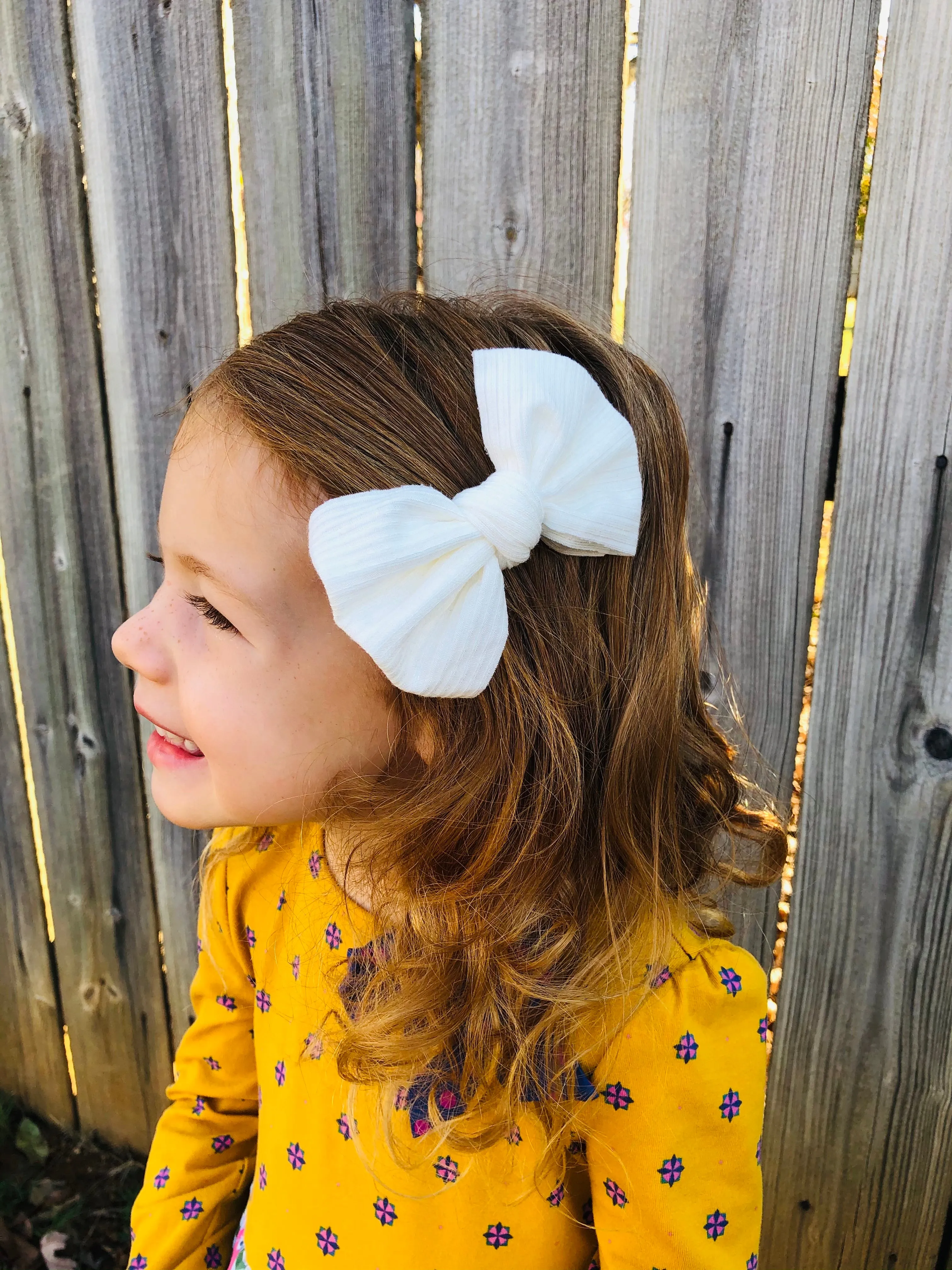 Beautiful Knit Hair Bow