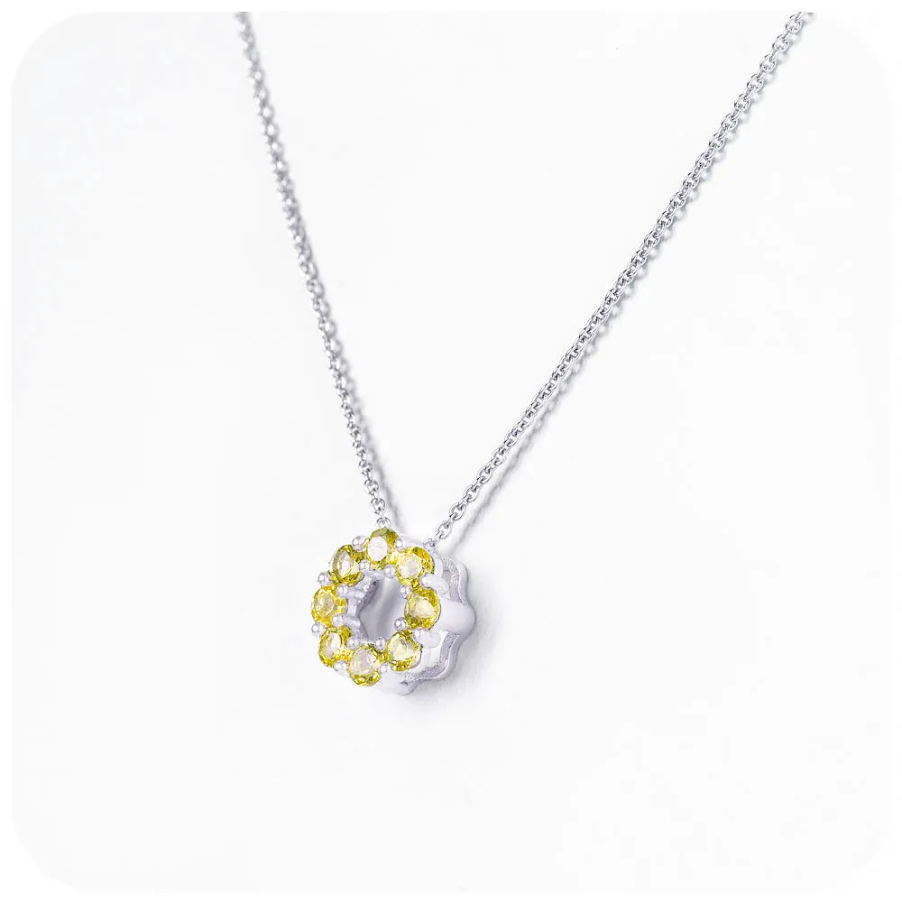Circle of Life Necklace - Citrine