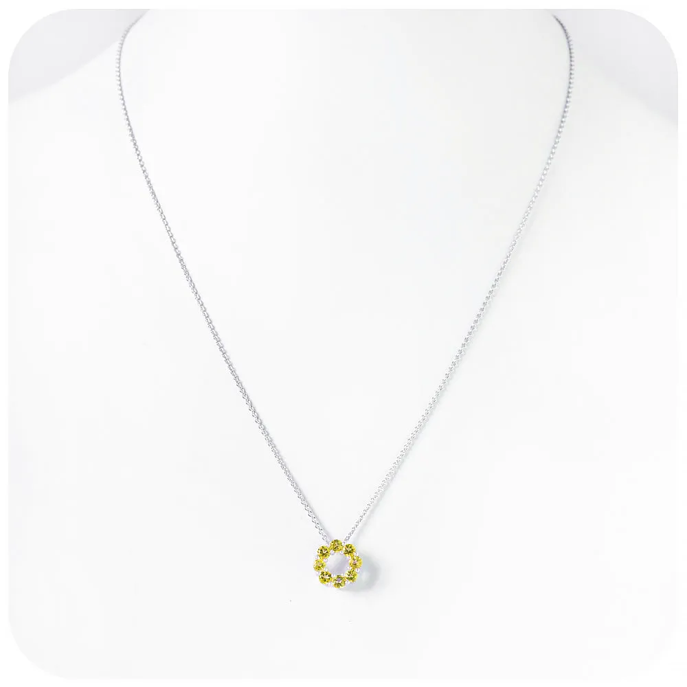 Circle of Life Necklace - Citrine
