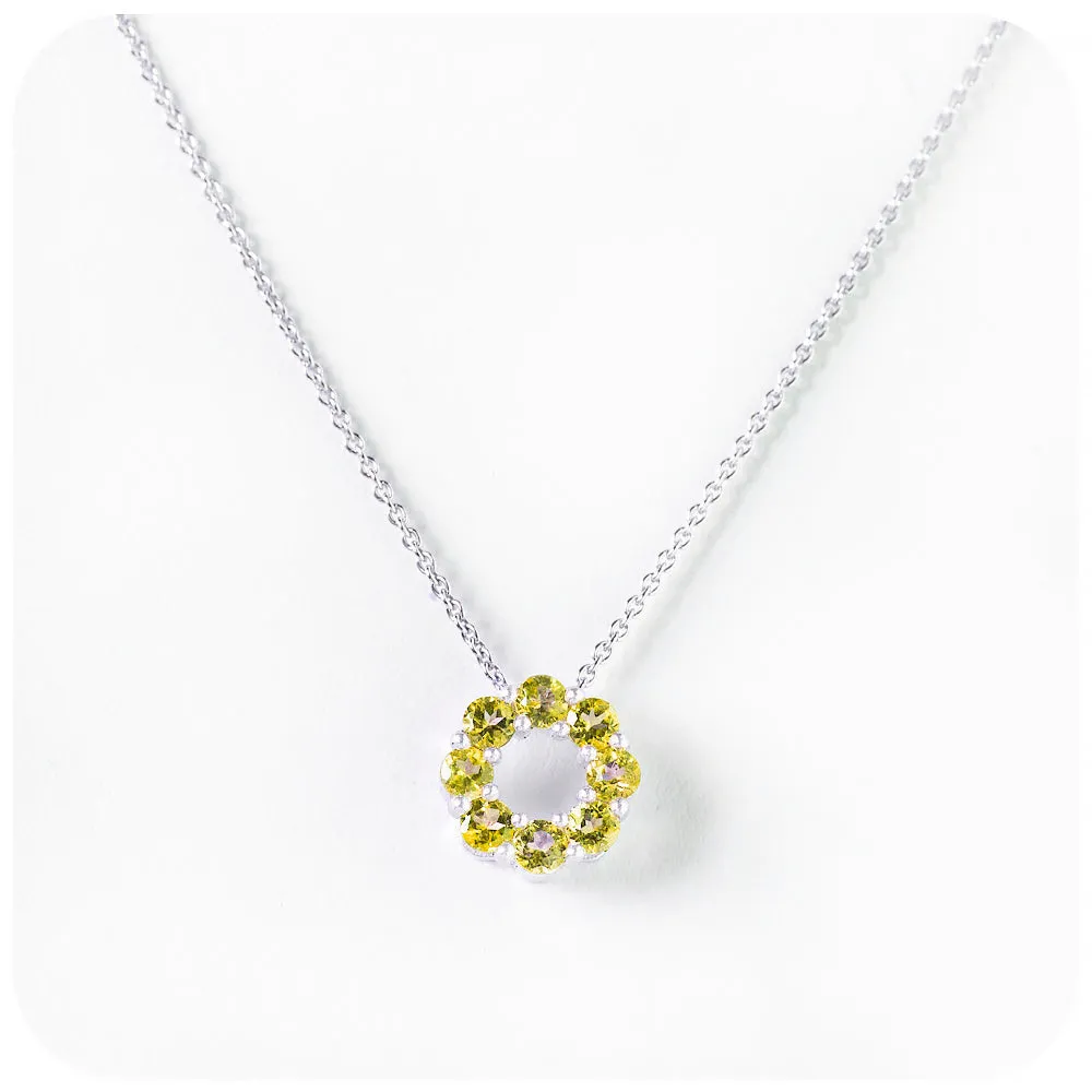 Circle of Life Necklace - Citrine