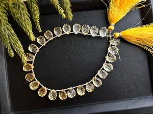 Citrine Carved leaf shape Beads