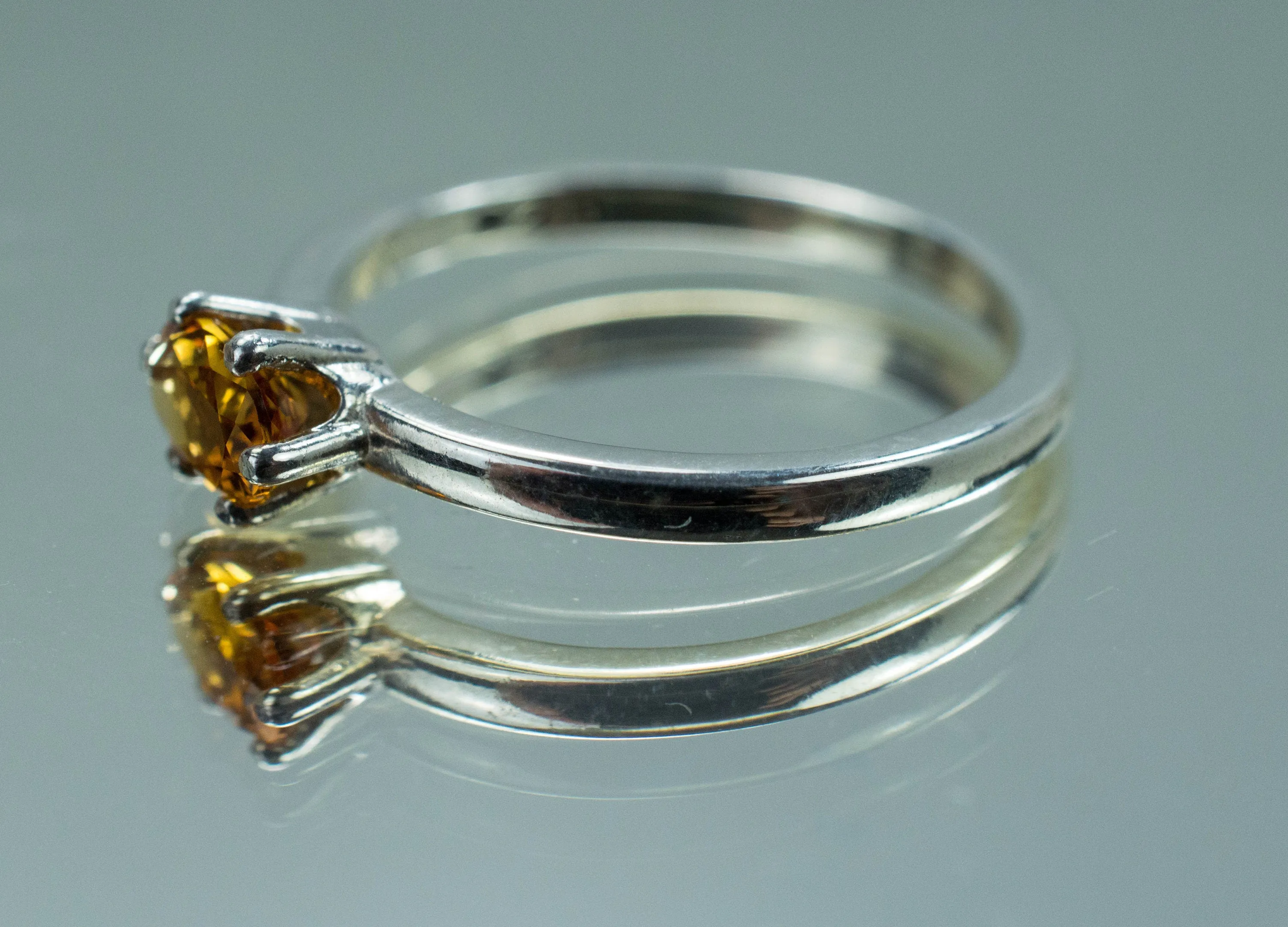 Citrine Ring; Genuine Untreated Uruguay Citrine