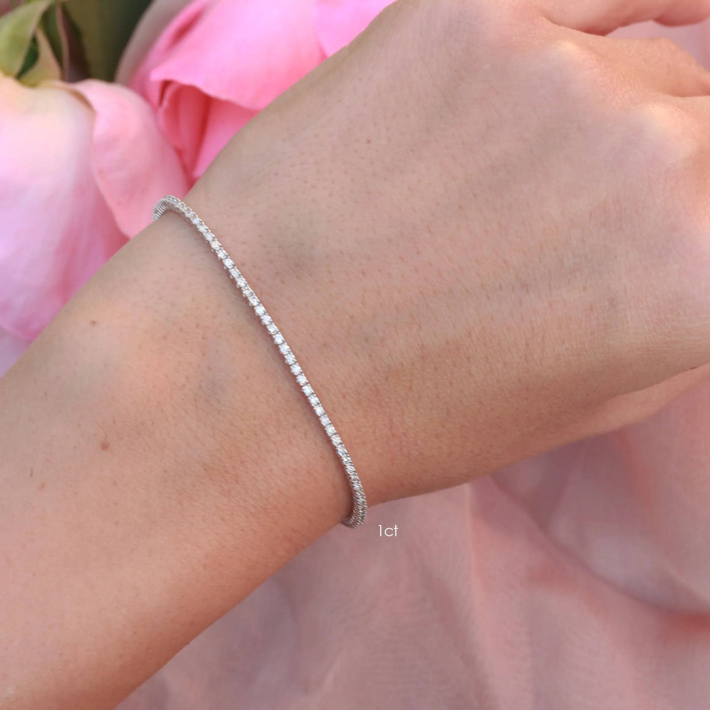 Classic diamond tennis bracelet, 7 inch length - 1ct, 2ct, 3ct, 4ct, 5ct, 7ct