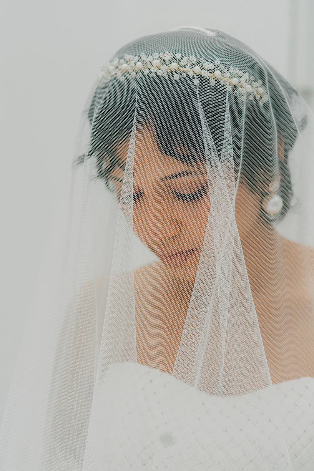 Crystals  and pearls headband ADELE- 25005
