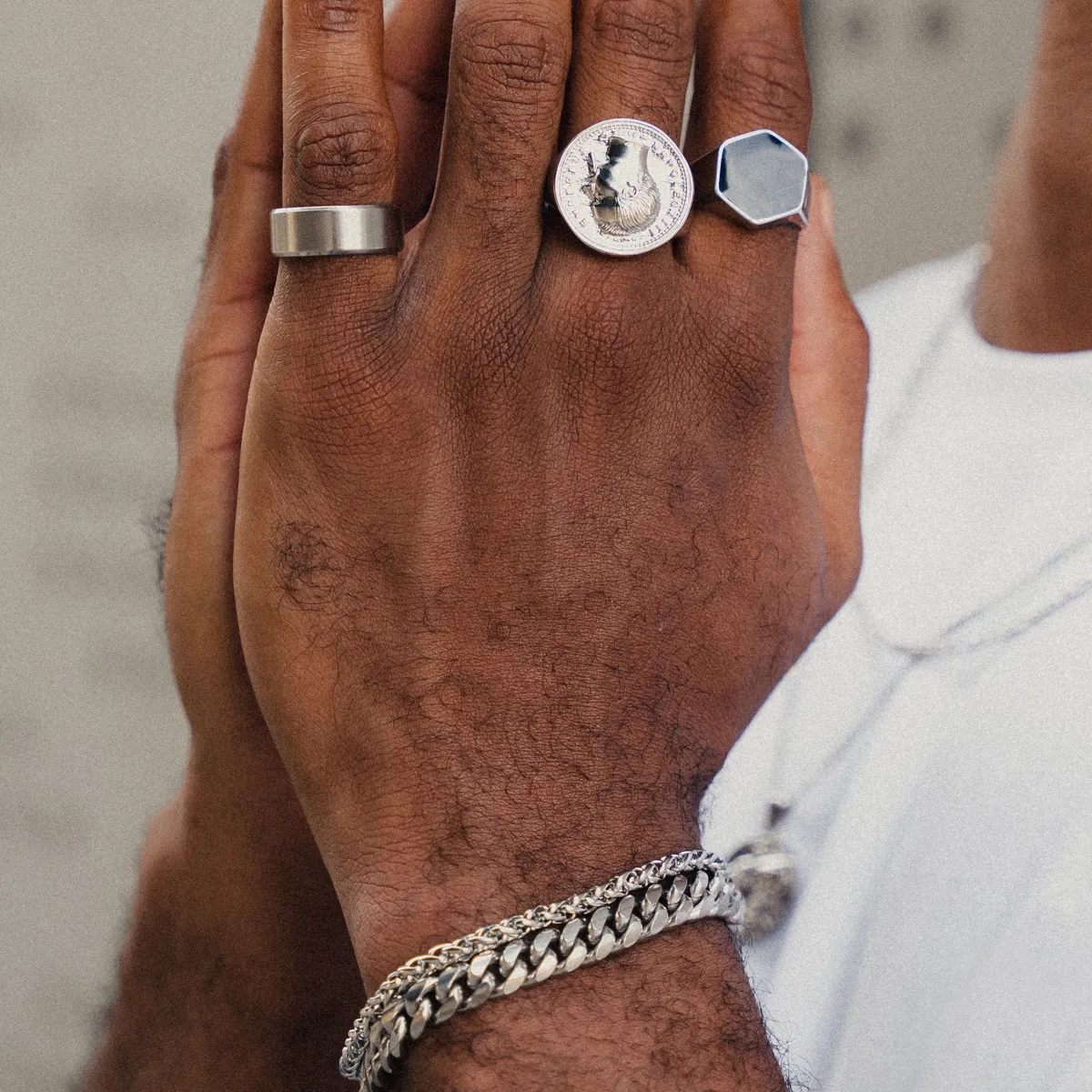 Curb Chain Bracelet - Silver