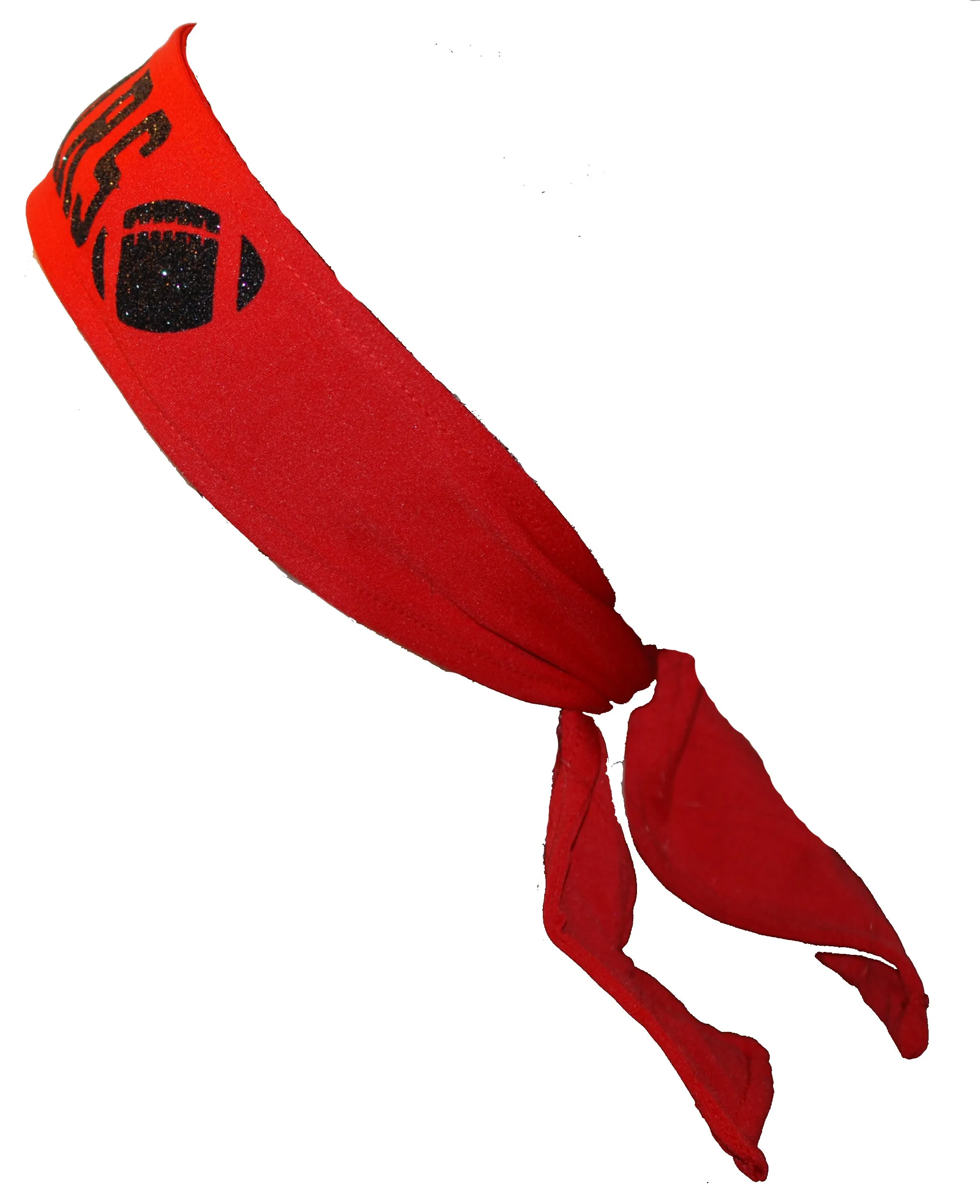 Custom Personalized Soccer TIE Headband - Flat (Non Sparkle) Letters!