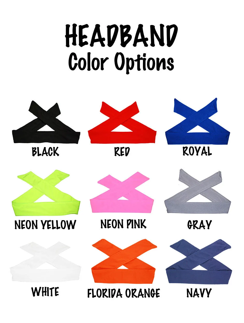 Custom Personalized Soccer TIE Headband - Sparkle Letters!