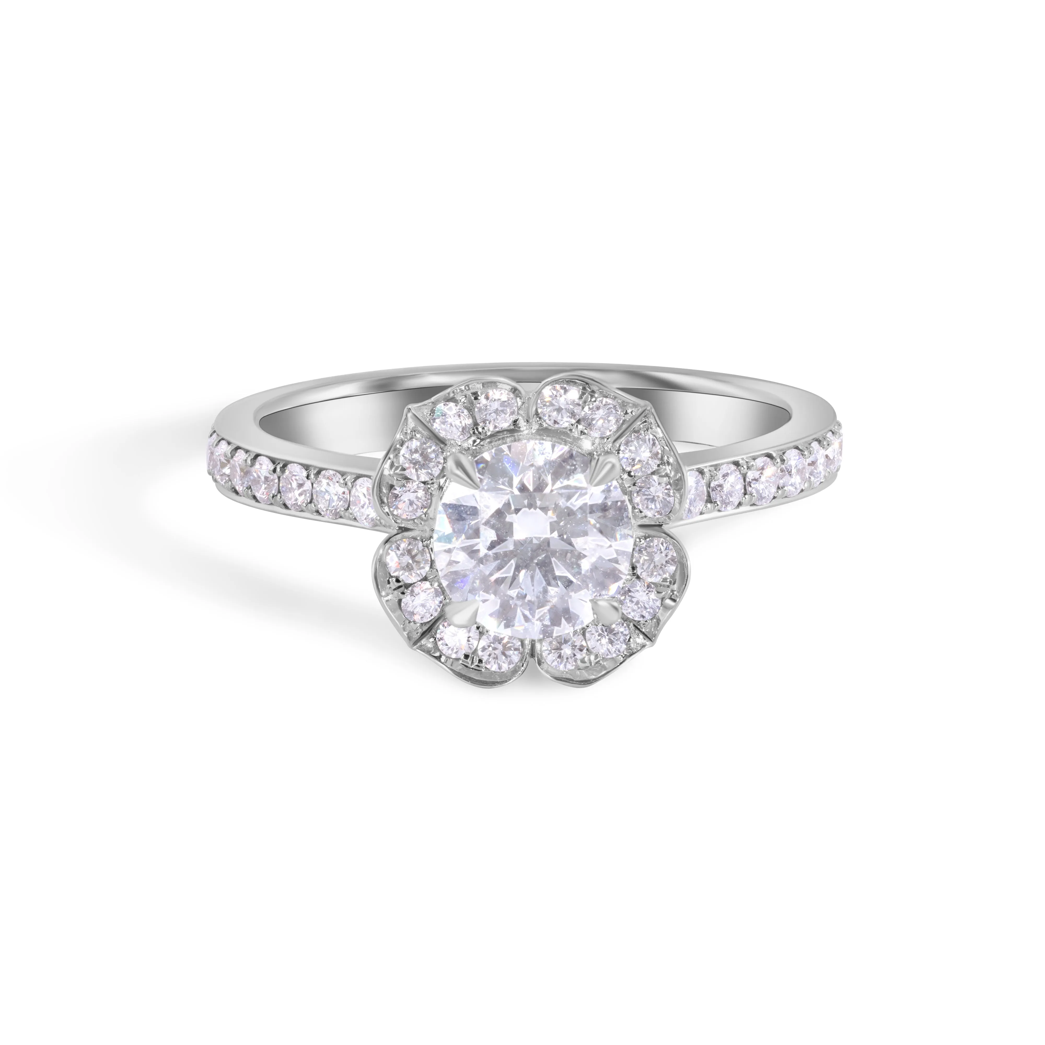 Elegant Flower Diamond Ring