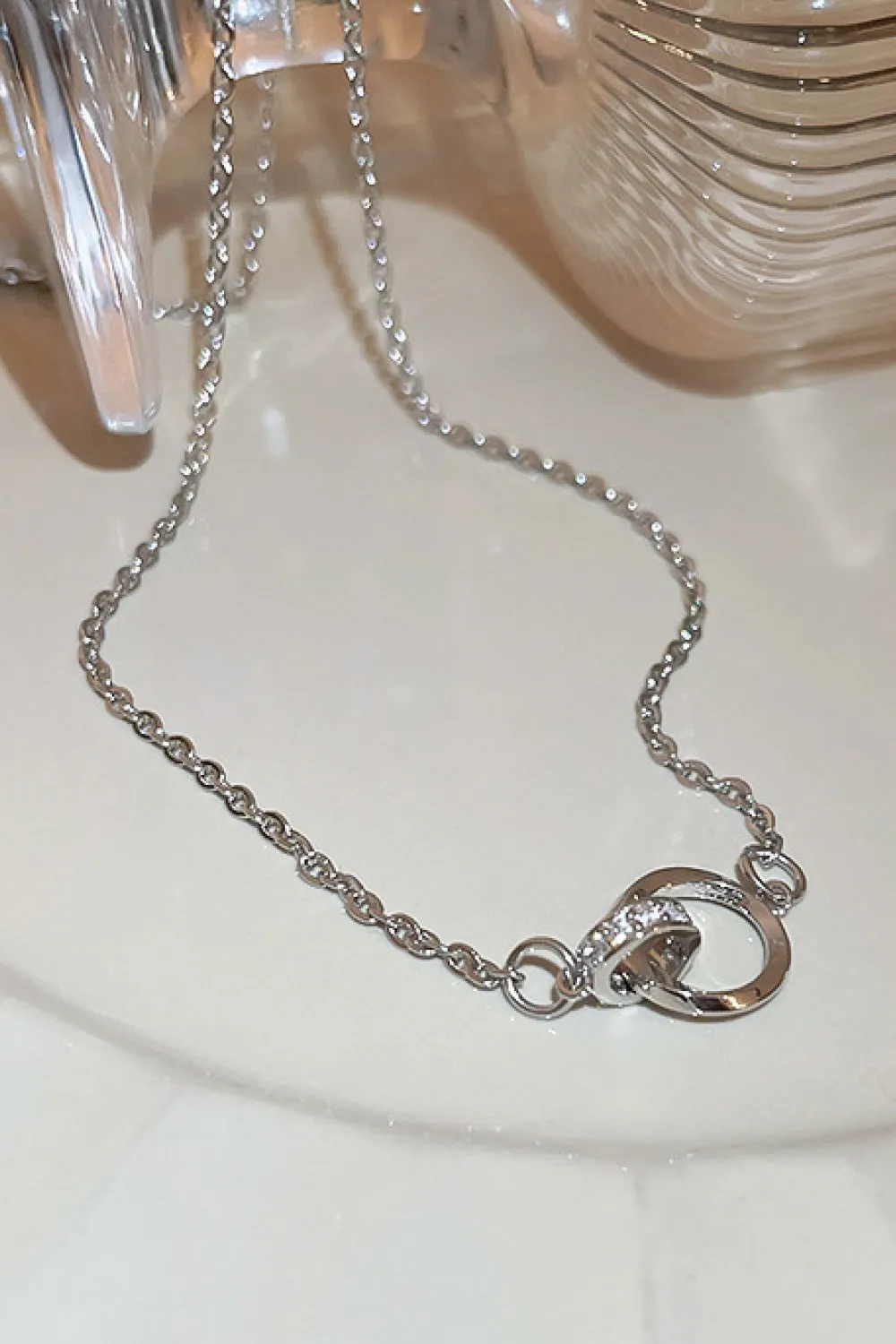 Entwined Ring Necklace