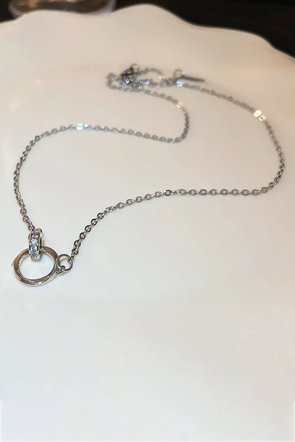 Entwined Ring Necklace