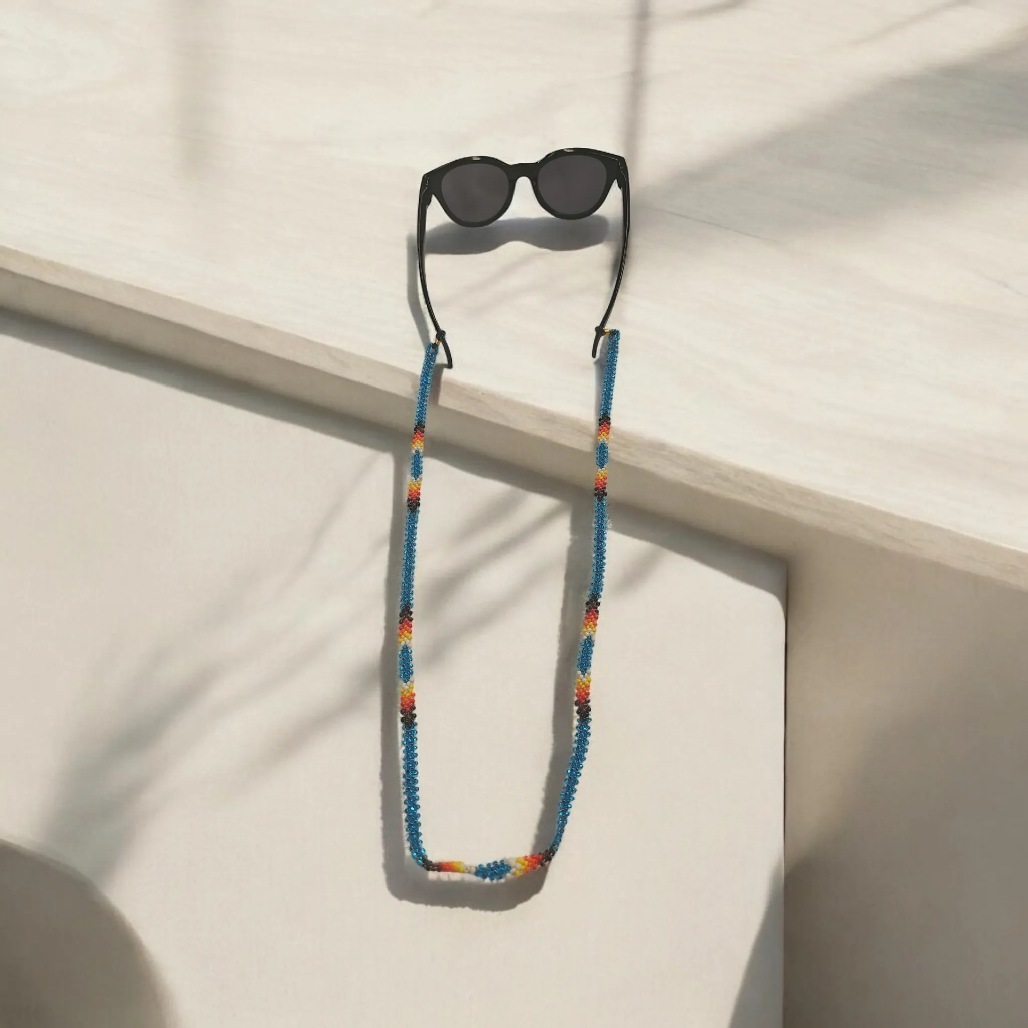 Handmade glasses  chain ( ocean )