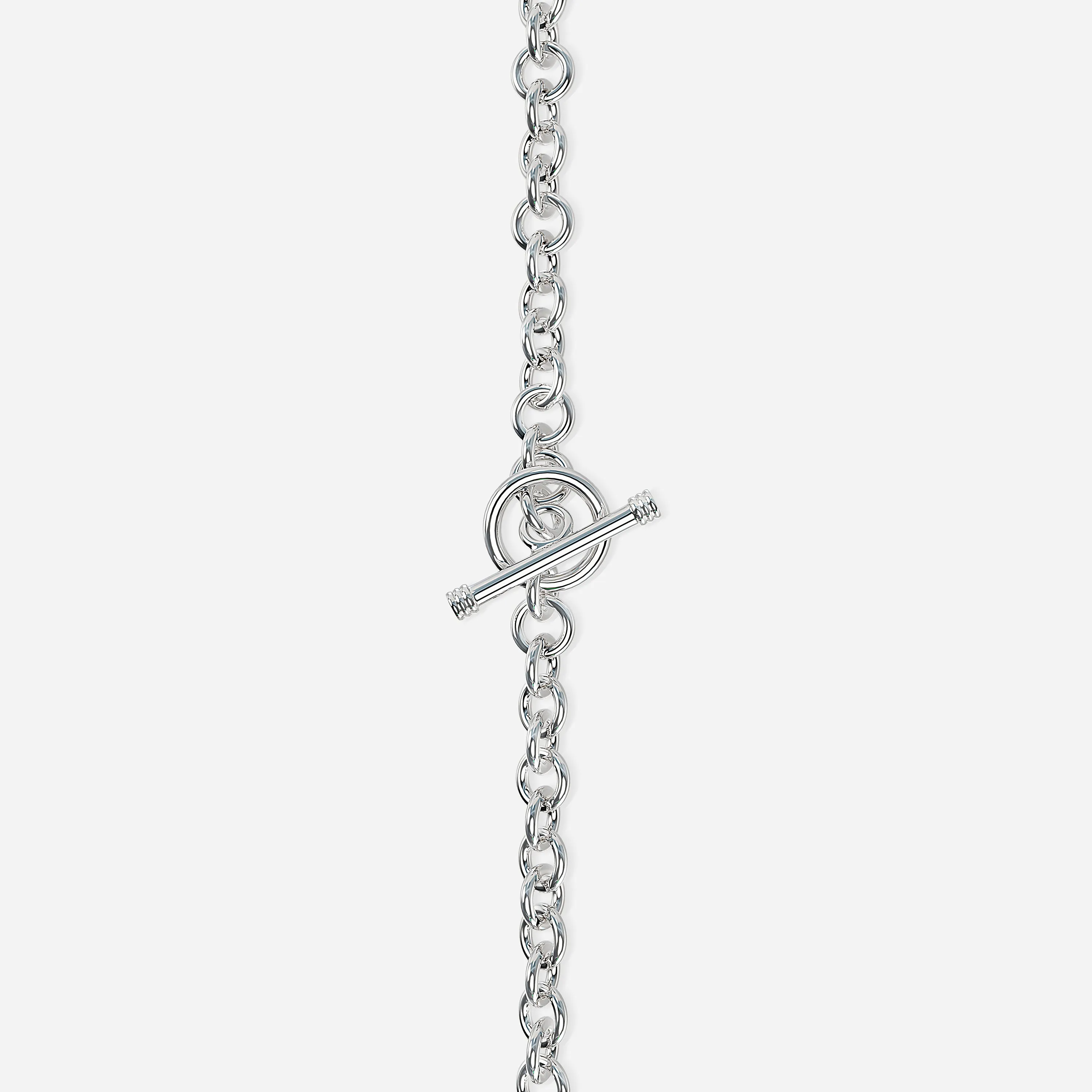 Heart Charm Toggle Bracelet