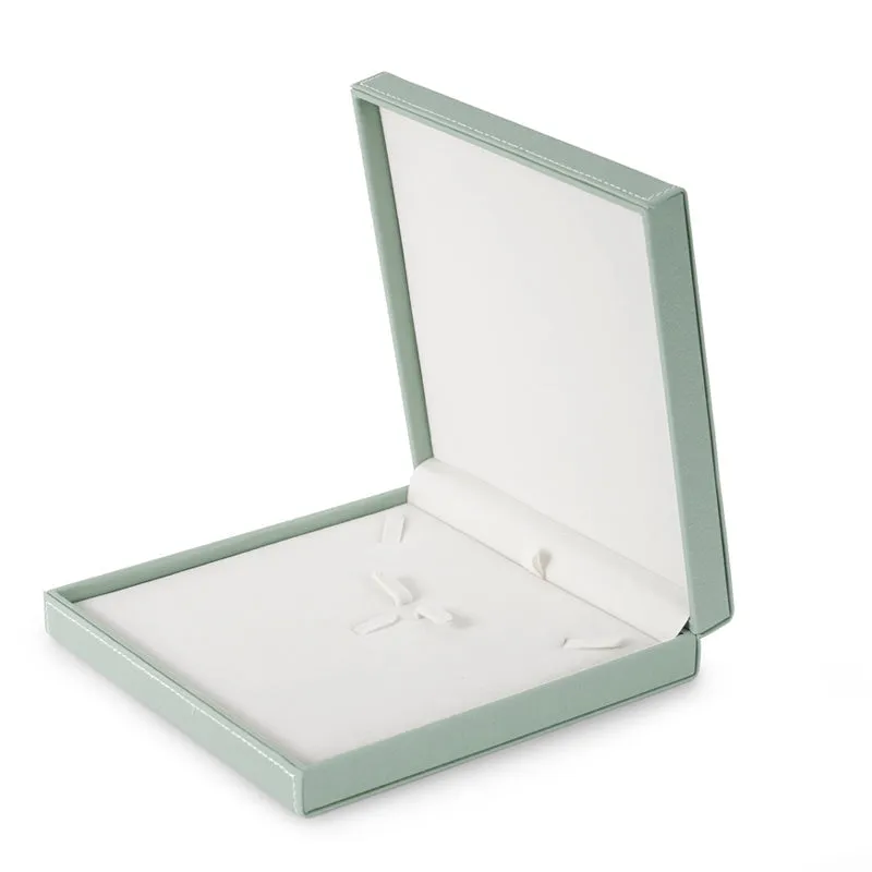 Light Green PU Leather Bracelet Chain Gift Box H120