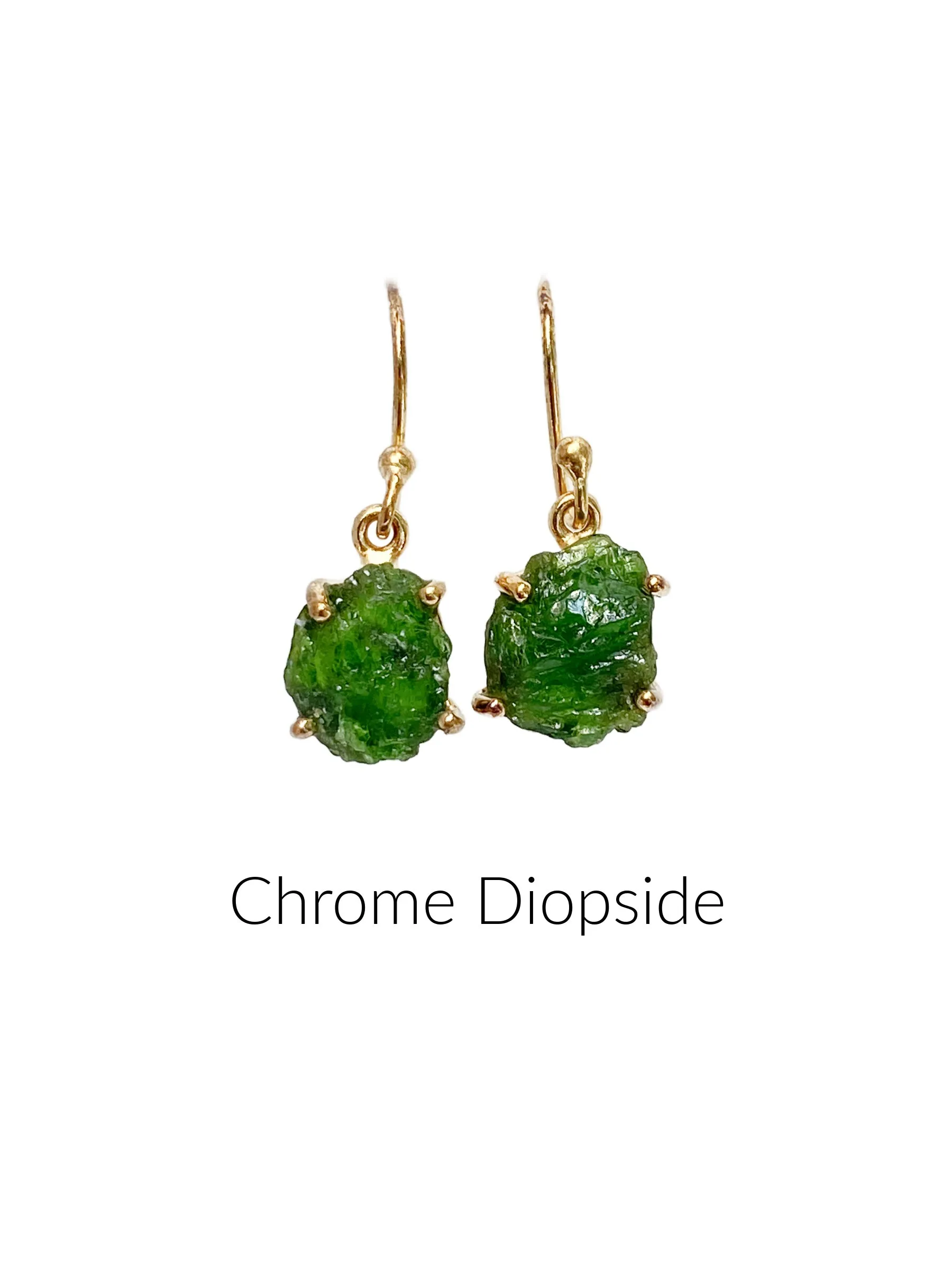 Raw Natural Gemstone Dangles