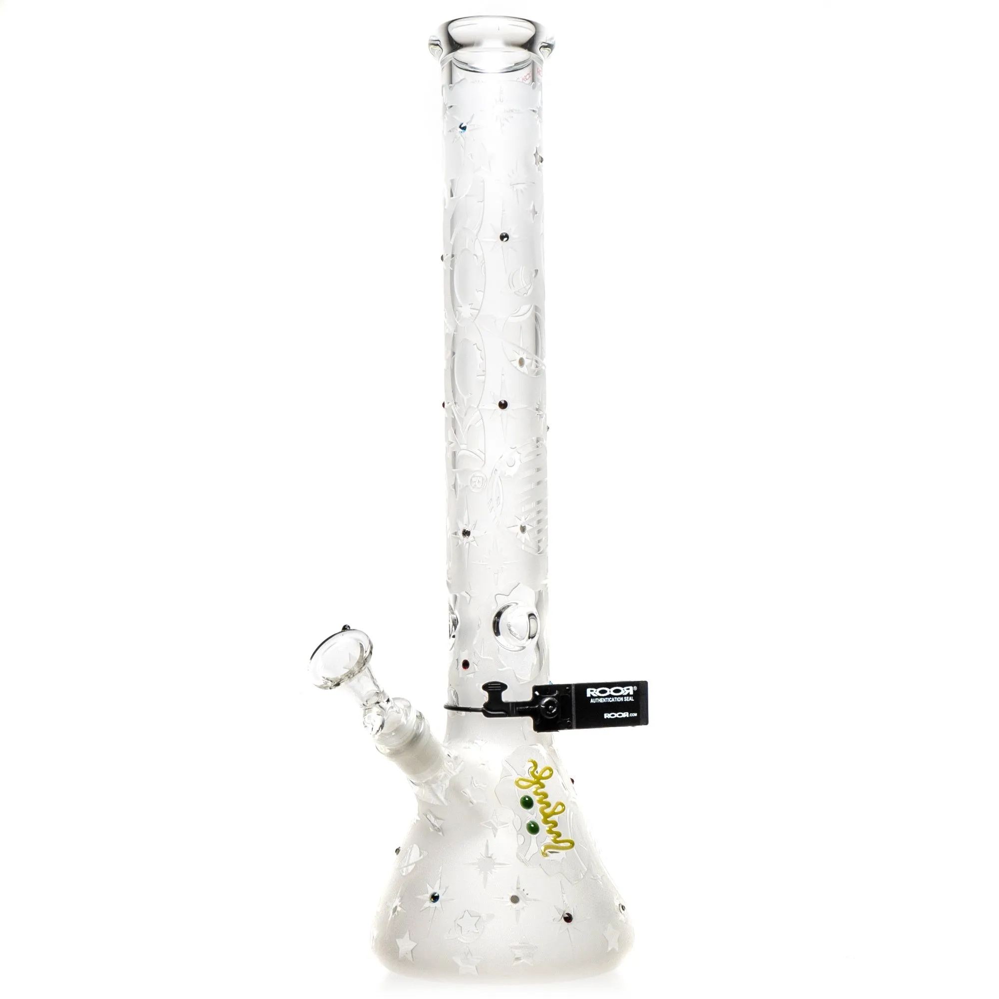 ROOR.US - 18" Custom Sandblasted Beaker - 50x5 - Swarovski - Galaxy