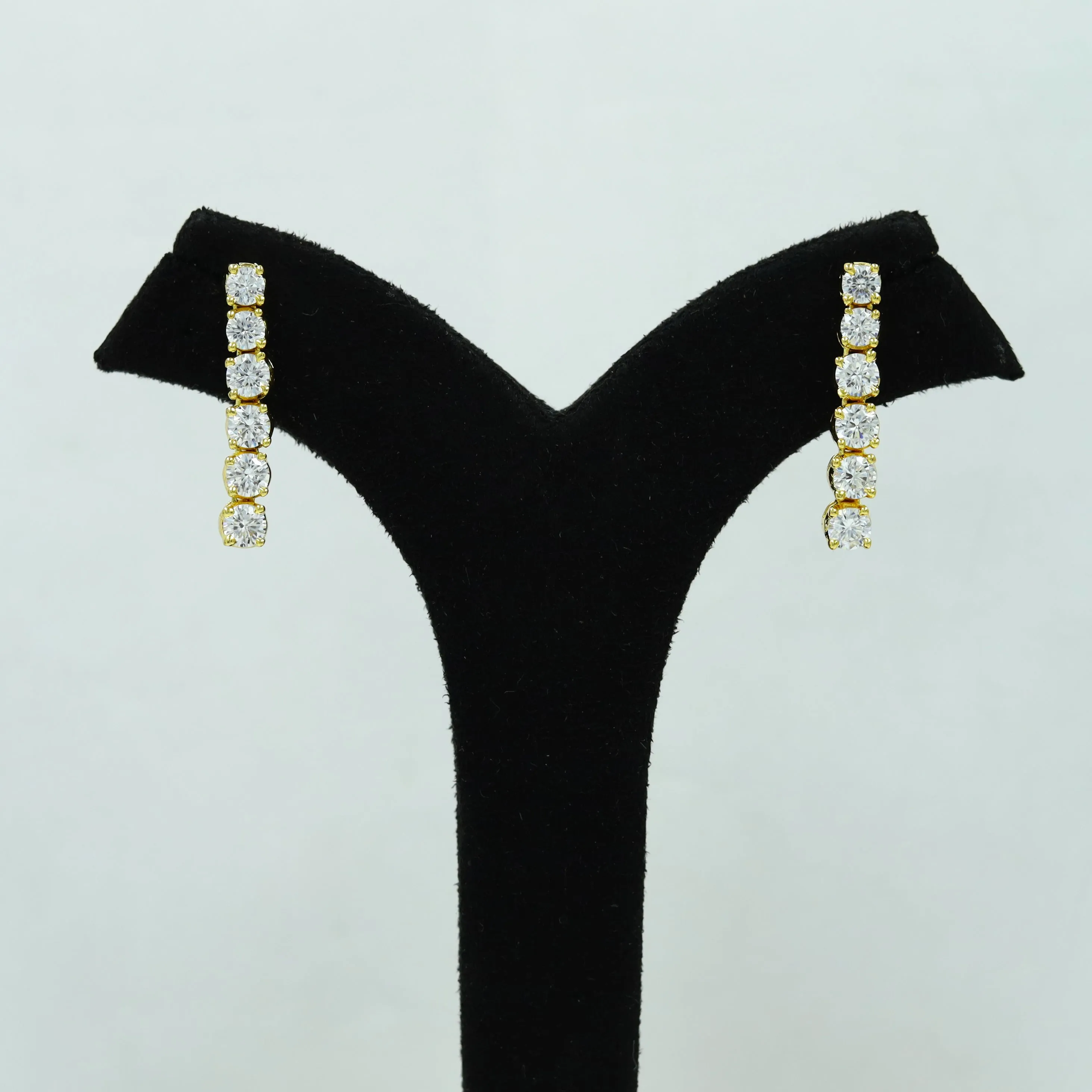 Round Neck Zircon/AD Necklace Set 12973-34
