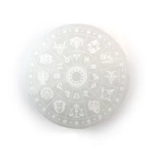 Selenite Zodiac Coaster
