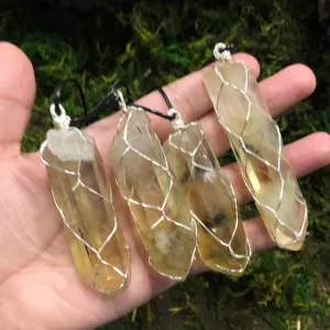 Smoky Citrine Point Necklace