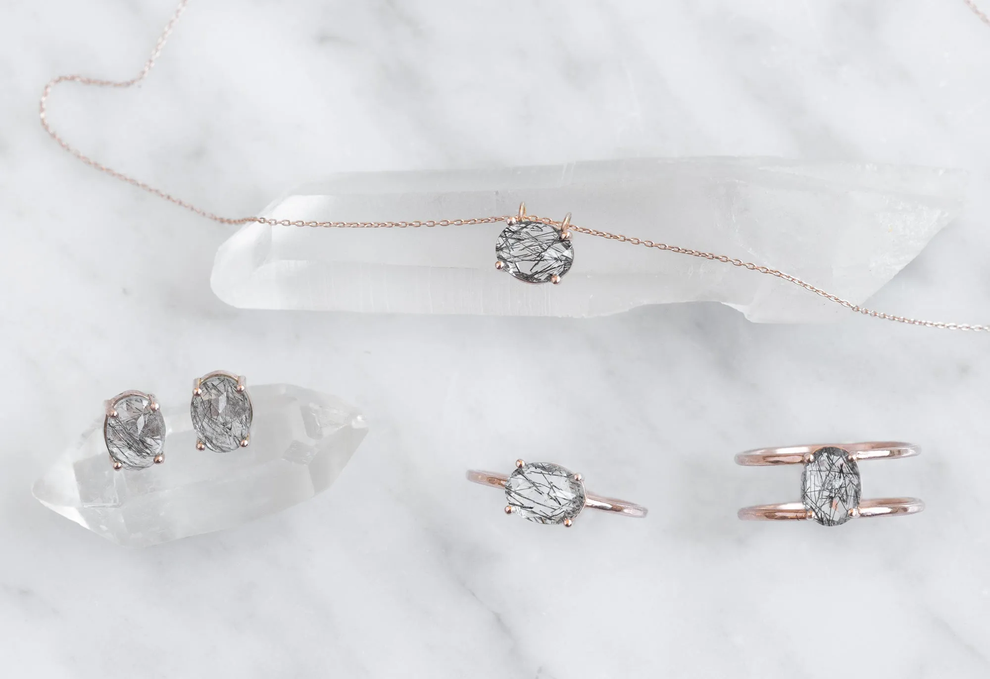 Tourmaline in Quartz Necklace