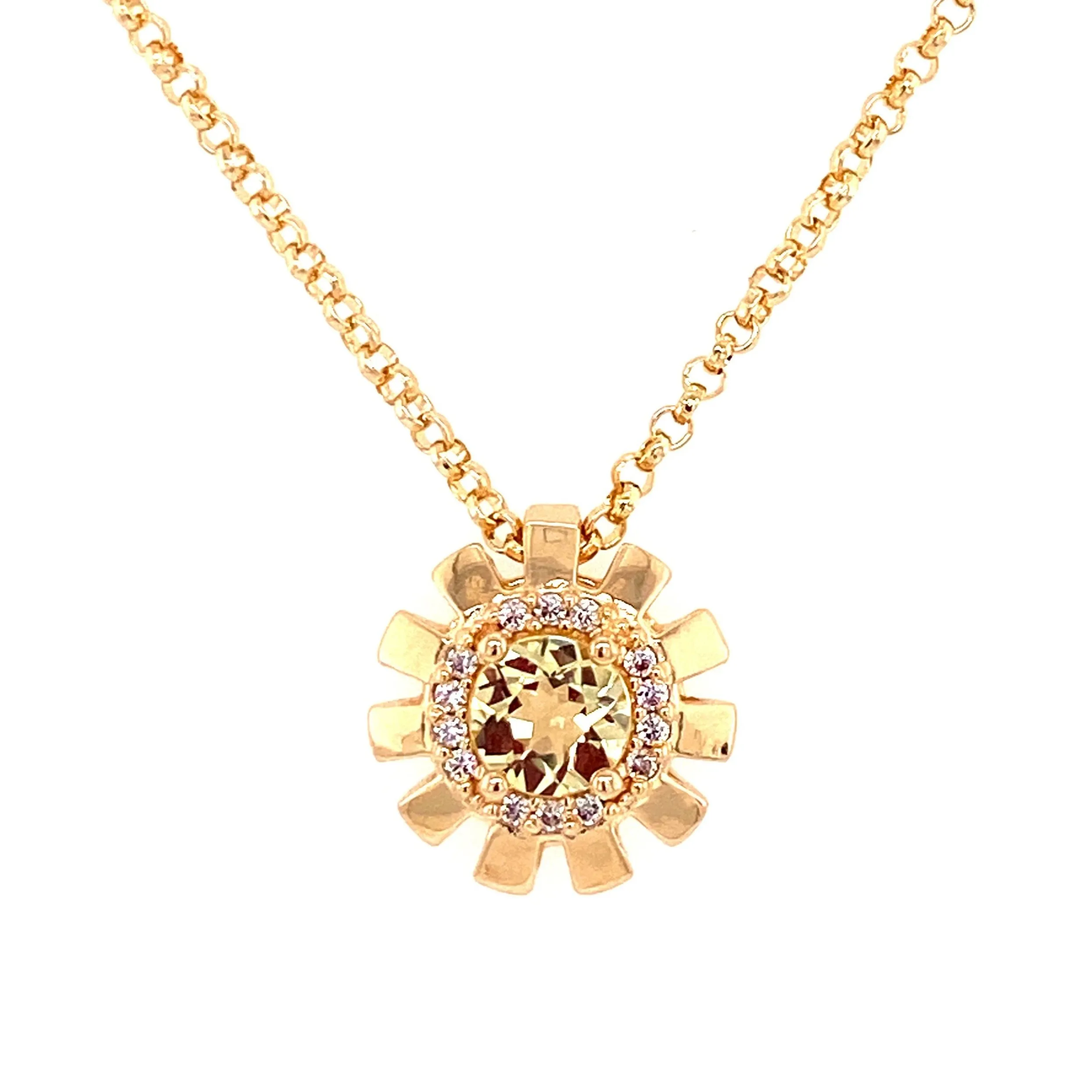 VILLA RICA Necklace - Light Citrine / YG